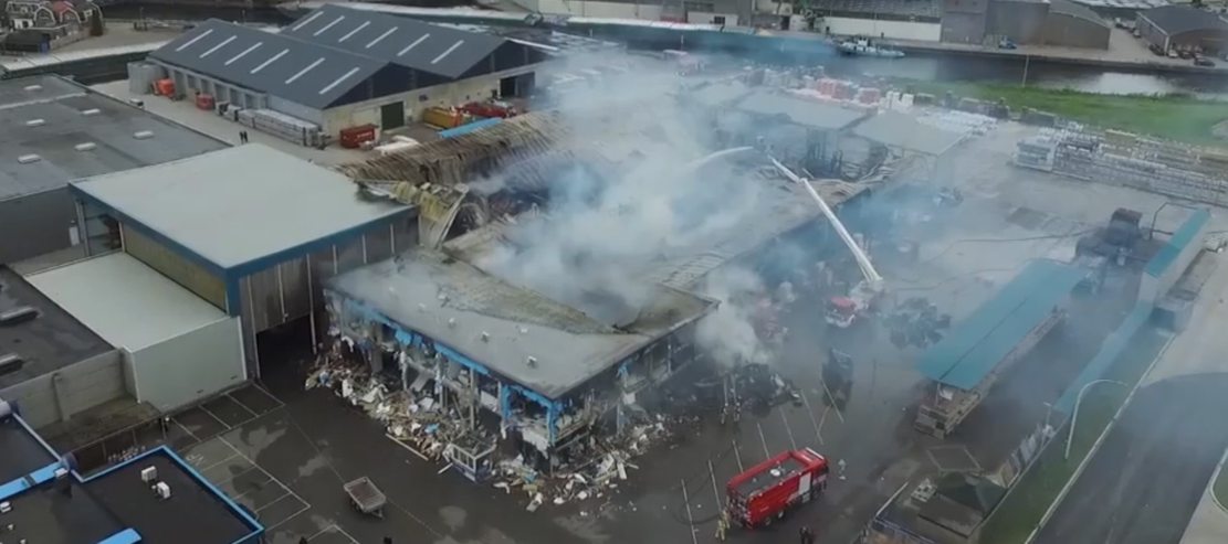 Concordia oktober getroffen door een grote brand